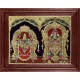 Balaji Padmavathi Thaayar Tanjore Painting Balaji Padmavathi Thaayar Tanjore Painting
