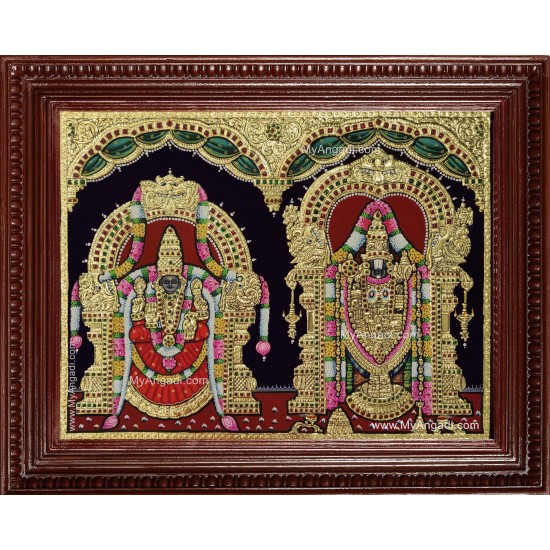 Balaji Padmavathi Thaayar Tanjore Painting