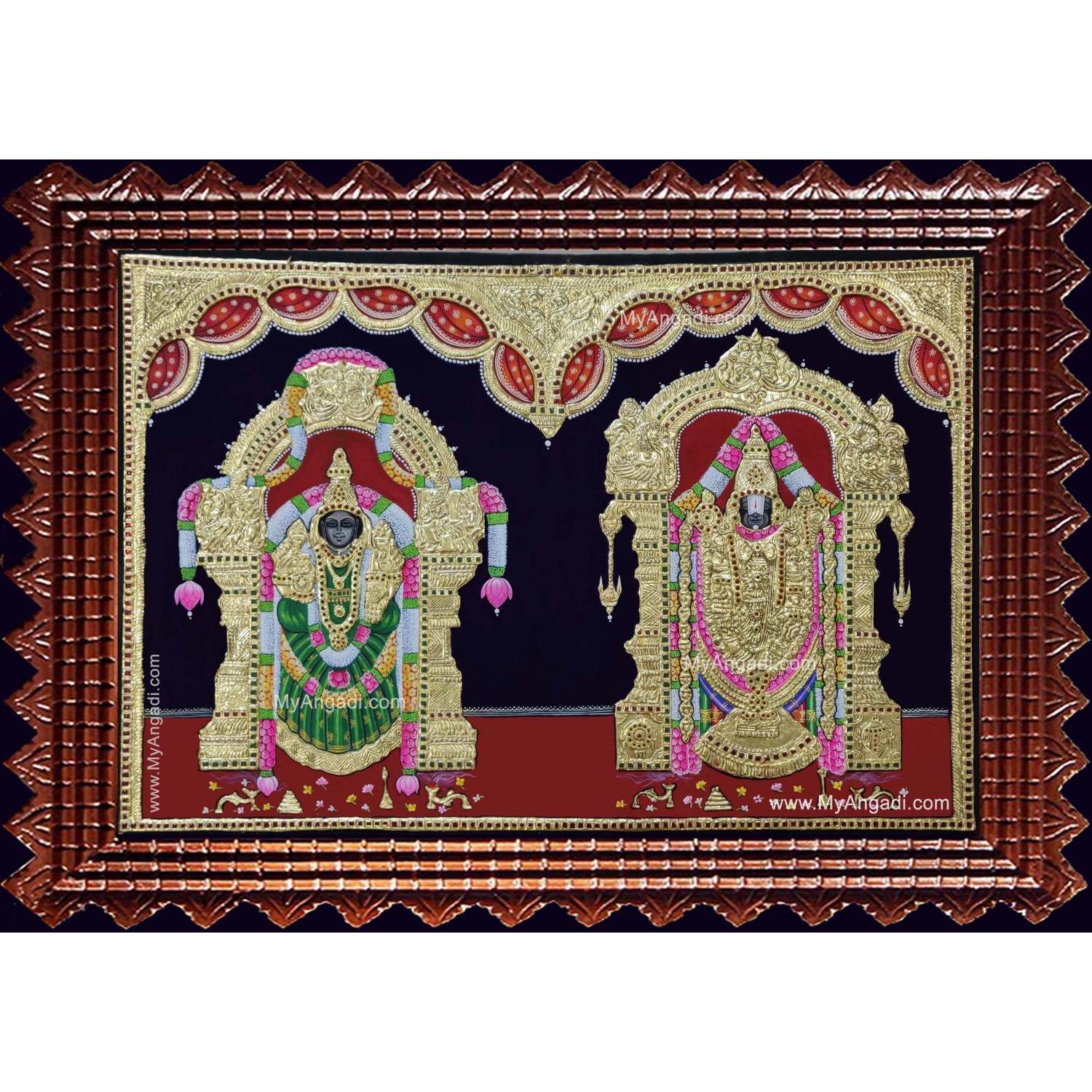 Srinivasan Alamelumanga Tanjore Painting Buy Tanjore Paintings Online