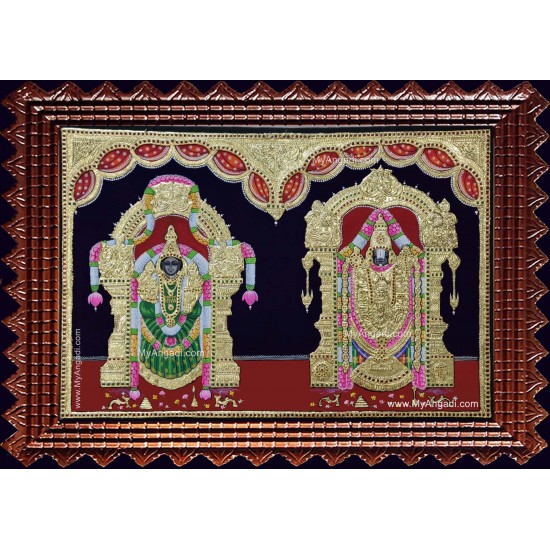 Srinivasan Alamelumanga Tanjore Painting Srinivasan Alamelumanga Tanjore Painting