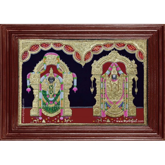 Srinivasan Alamelumanga Tanjore Painting Srinivasan Alamelumanga Tanjore Painting