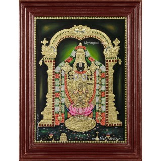 Tirupathi Perumal Lakshmi Tanjore Painting