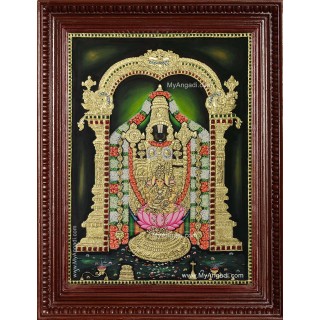 Tirupathi Perumal Lakshmi Tanjore Painting