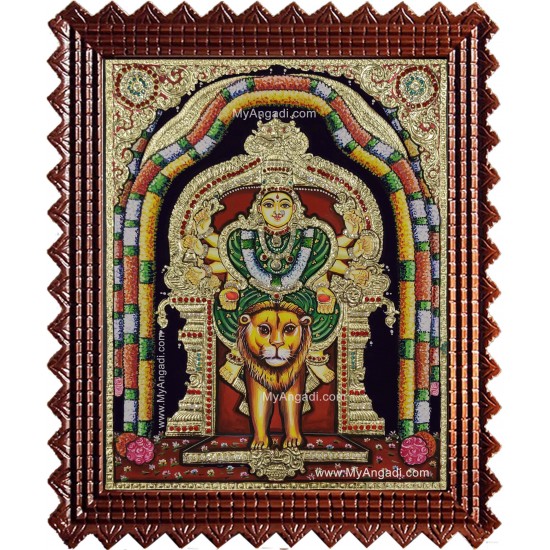 Bana Sankari Tanjore Painting Bana Sankari Tanjore Painting