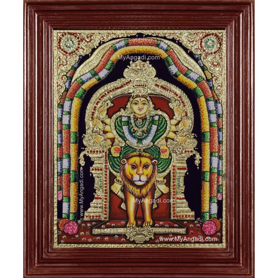 Bana Sankari Tanjore Painting Bana Sankari Tanjore Painting