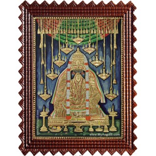 Pillayarpatti Karpaga Vinayakar Tanjore Painting Pillayarpatti Karpaga Vinayakar Tanjore Painting