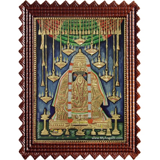 Pillayarpatti Karpaga Vinayakar Tanjore Painting Pillayarpatti Karpaga Vinayakar Tanjore Painting