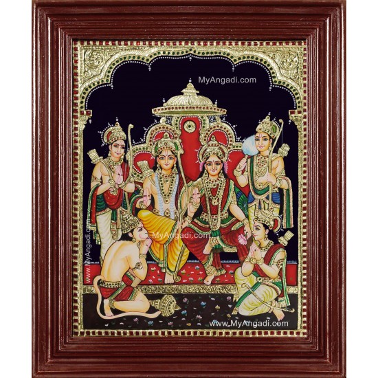 Ramar Sita Ram Durbar Tanjore Painting Ramar Sita Ram Durbar Tanjore Painting