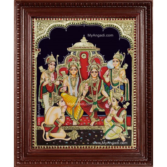 Ramar Sita Ram Durbar Tanjore Painting Ramar Sita Ram Durbar Tanjore Painting