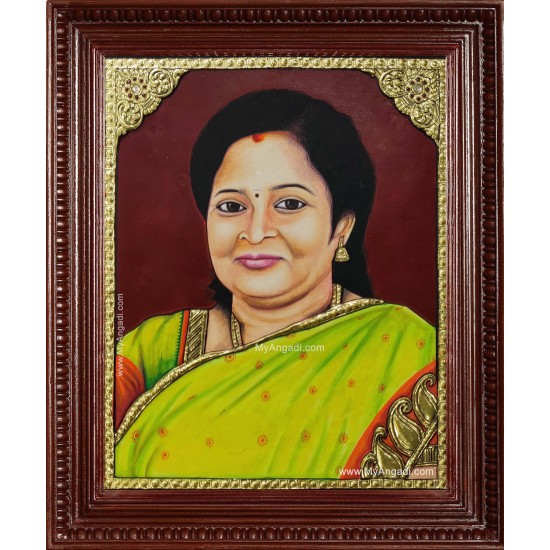 Tamizhisai Soundar Rajan Tanjore Painting