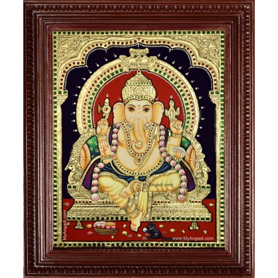 Shri Ganesha Tanjore Painting