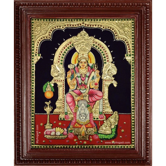 Samayapurathu Mariamman Tanjore Painting Samayapurathu Mariamman Tanjore Painting