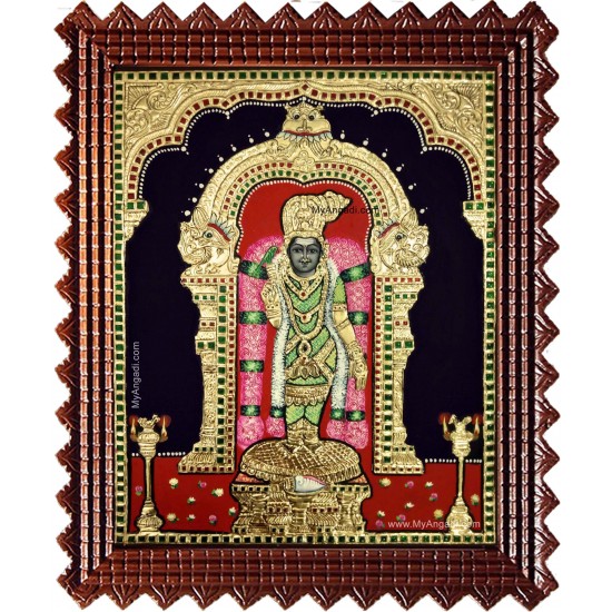 Madurai Meenatchi Amman Tanjore Painting