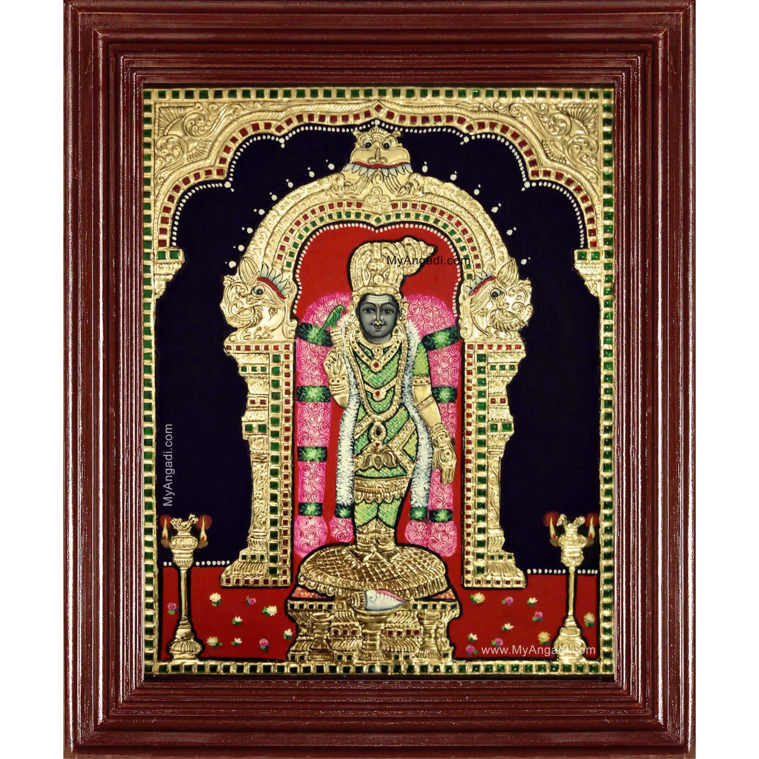 Madurai Meenatchi Amman Tanjore Painting Buy Tanjore Paintings Online