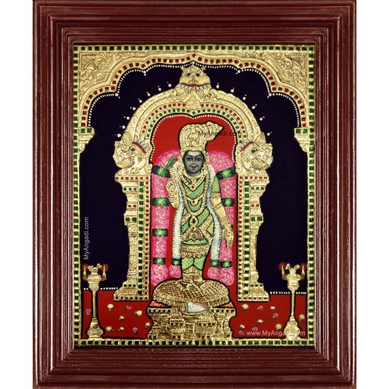 Madurai Meenatchi Amman Tanjore Painting