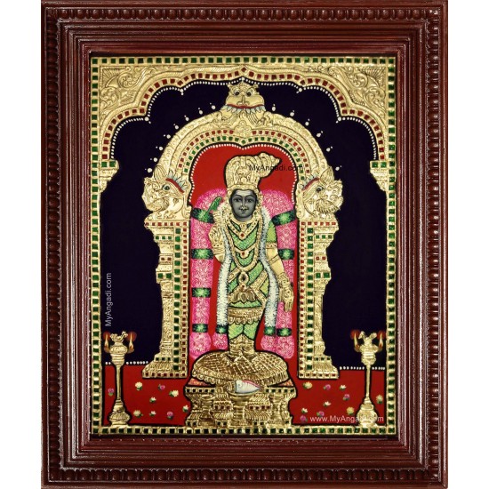 Madurai Meenatchi Amman Tanjore Painting Madurai Meenatchi Amman Tanjore Painting