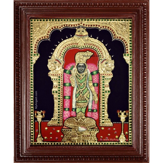 Madurai Meenatchi Amman Tanjore Painting