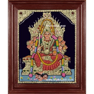 Samayapura Mariamman Tanjore Painting