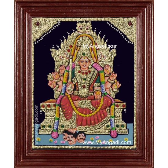 Samayapura Mariamman Tanjore Painting Samayapura Mariamman Tanjore Painting