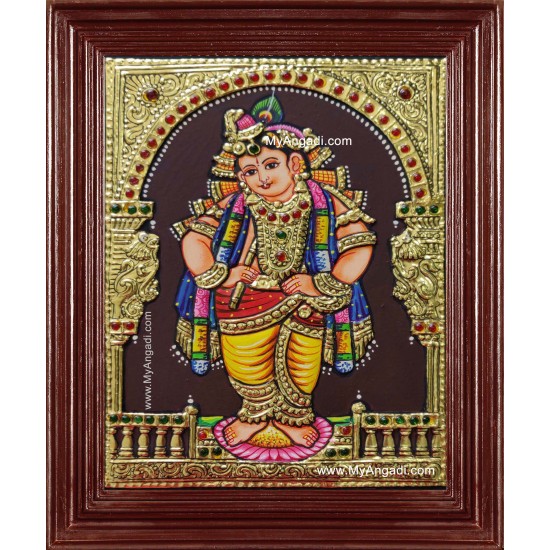 Vittobha Krishna Tanjore Painting Vittobha Krishna Tanjore Painting