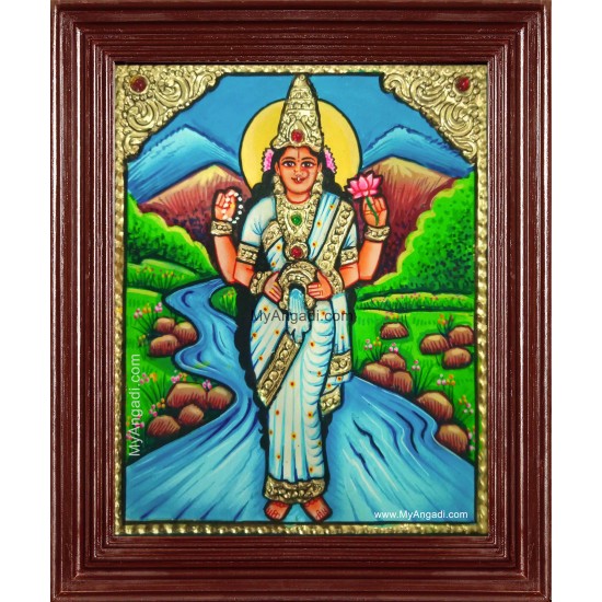 Goddess Kaveri Amman Tanjore Painting - Buy Tanjore Paintings Online  Shopping in India, Tanjore Painting for Sale, Tanjore Paintings Online