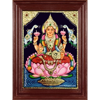 Gaja Lakshmi Tanjore Painting