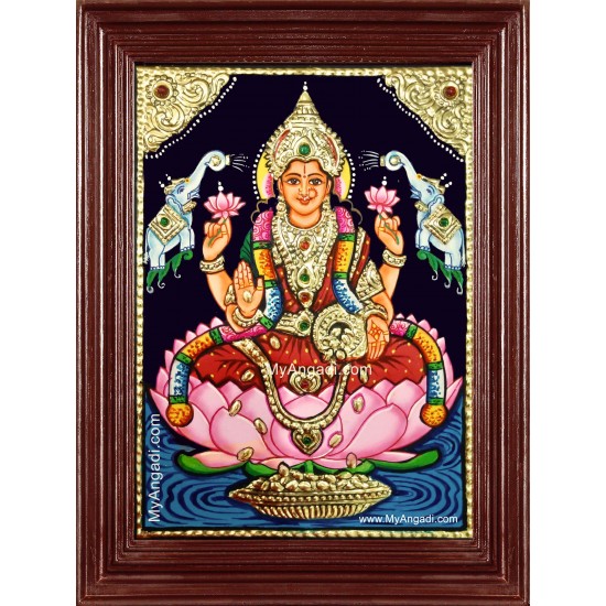 Gaja Lakshmi Tanjore Painting Gaja Lakshmi Tanjore Painting