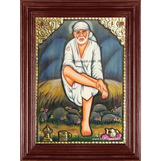 Small Size Sai Baba Tanjore Painting