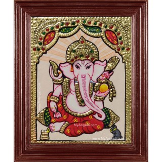 Small Size Ganesha Tanjore Painting