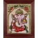 Small Size Ganesha Tanjore Painting Small Size Ganesha Tanjore Painting