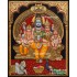 Shiva Family 3D Tanjore Painting