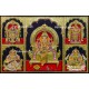 Balaji, Lakshmi, Ganesha, Saraswathi and Murugan - 5 Panel 3d Tanjore Painting Balaji, Lakshmi, Ganesha, Saraswathi and Murugan - 5 Panel 3d Tanjore Painting