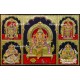 Balaji, Lakshmi, Ganesha, Saraswathi and Murugan - 5 Panel 3d Tanjore Painting