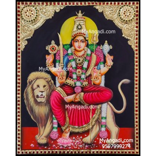 Durgai 3d Tanjore Painting