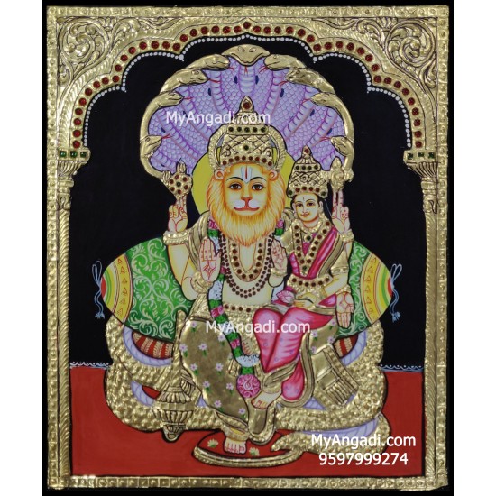 Lakshmi Narasimmar Tanjore Painting