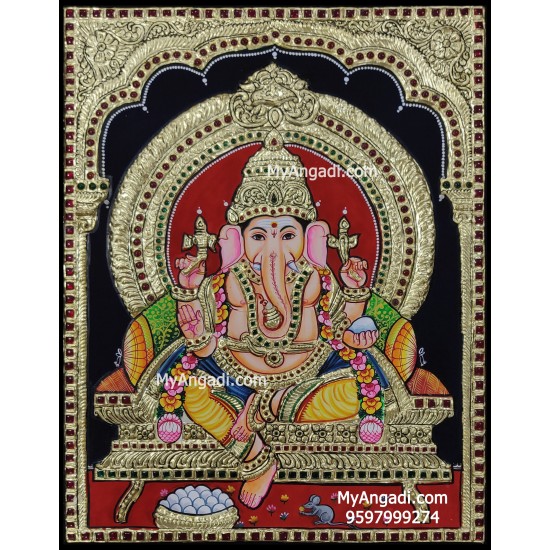 Ganesha Tanjore Painting Ganesha Tanjore Painting