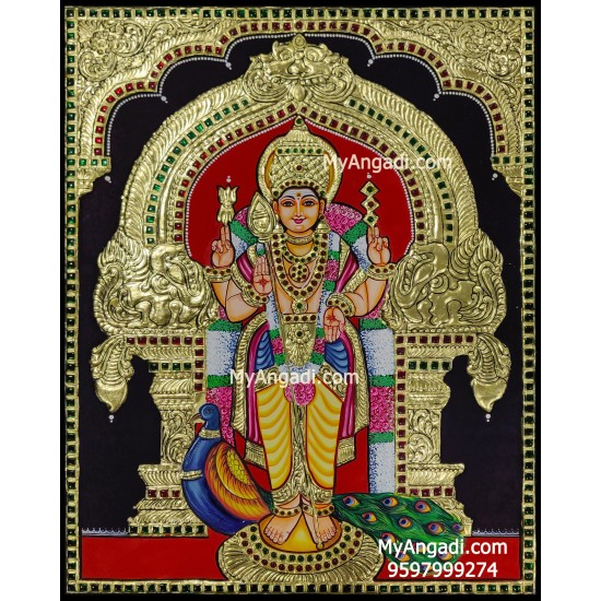 Murugan Tanjore Painting