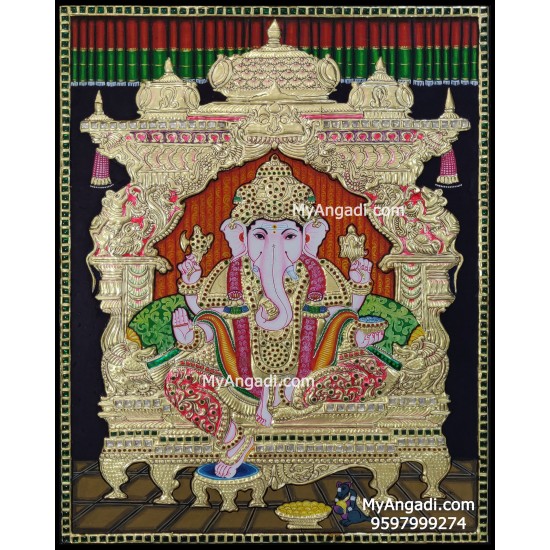 Ganesha Tanjore Painting Ganesha Tanjore Painting