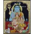Shiva Family Paarvathi Ganesh Murugan Tanjore Painting