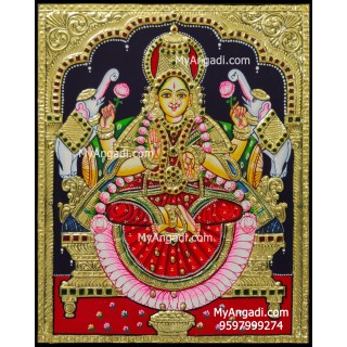 Gaja Lakshmi Tanjore Painting