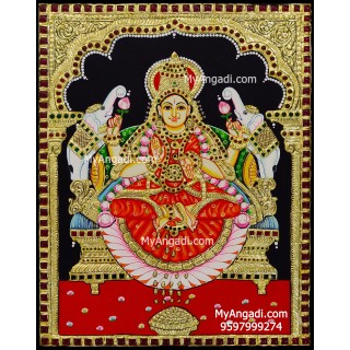 Gaja Lakshmi Tanjore Painting