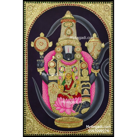 Perumal 2d Tanjore Painting Perumal 2d Tanjore Painting