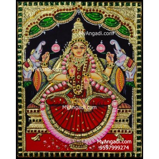 Gajalakshmi Tanjore Painting