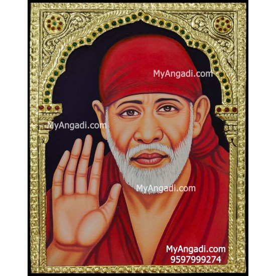 Shirdi Sai Baba Tanjore Painting, Shirdi Sai Baba Tanjore Painting