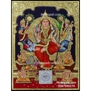 Raja Rajeswari Tanjore Painting