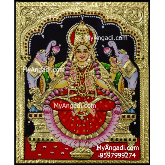 Gajalakshmi Tanjore Painting