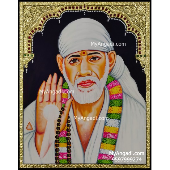 Sai Baba Tanjore Painting Sai Baba Tanjore Painting