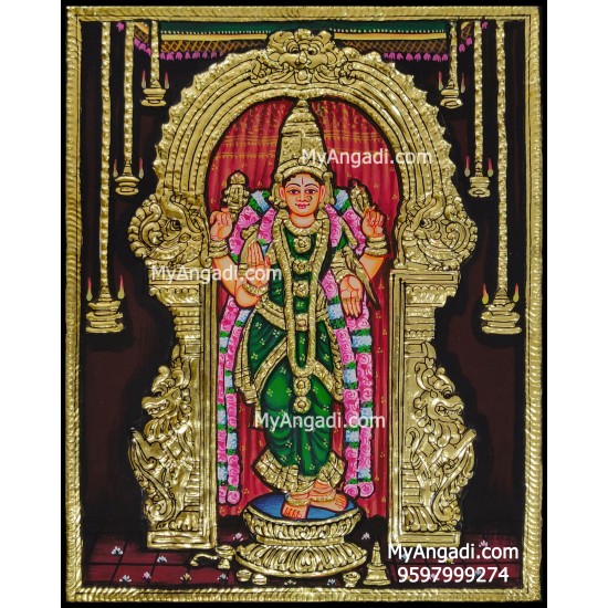 Meenakshi Amman Tanjore Painting Meenakshi Amman Tanjore Painting