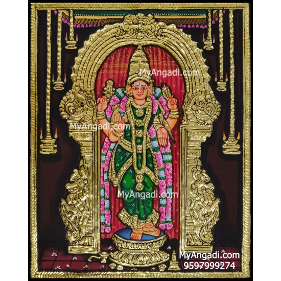 Meenakshi Amman Tanjore Painting