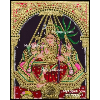 Raja Rajeshwari Tanjore Painting